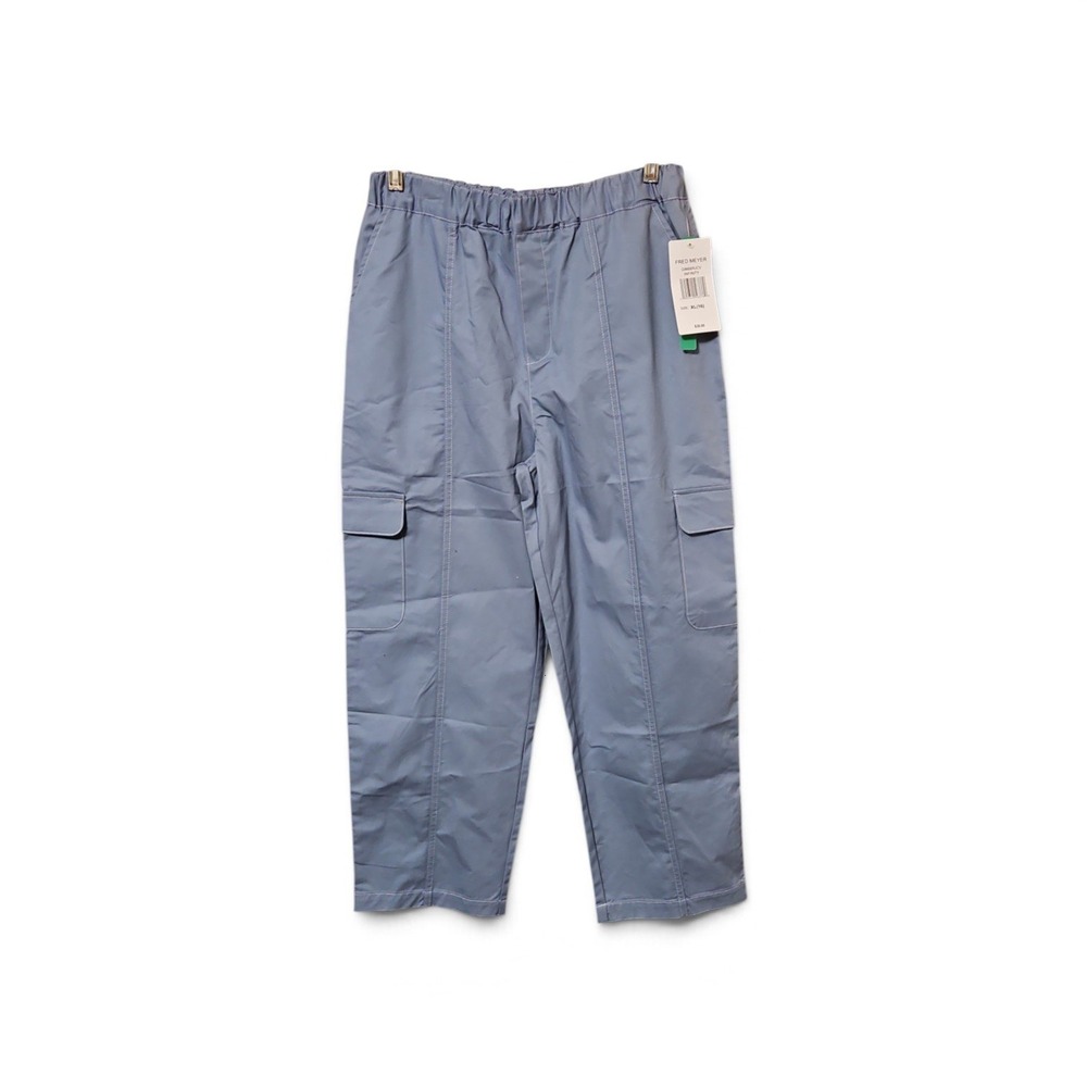 Stich&Pine Fred Meyer Infinity Mens Cargo Pants Blue Elastic Waist M NWT  0615
